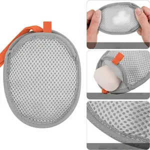 2/4pcs Soap Lathering Net Bath Mesh Pouch, Double Sided Soap Saver for Deep Foam, Skin Cleanser Foaming Bag for Shower and Skin Cleansing, Personal Shower Accessories, Exfoliating Net Sponge