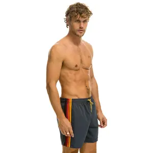 MEN'S 5 STRIPE FLEX SHORTS - TITANIUM