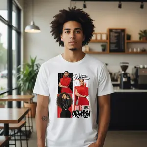 CB Tour Shirt Am I The Drama Little Miss Drama Tour T-Shirt Graphic Tee Fun Tour Shirt CB Tour