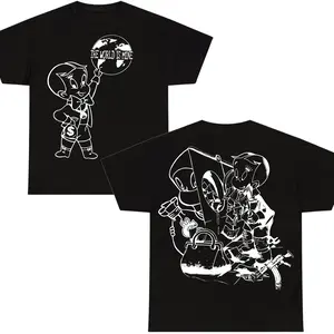 Greedyboyz Graphic Tee, Bold Cartoon Kid Design, Streetwear-Inspired T-shirt, Unisex Menswear Womenswear Top, Fun and Edgy Artwork Tee