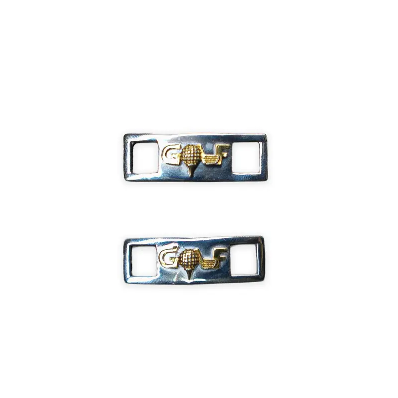 Classic GOLF Shoelace Lace Locks (Silver)