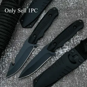 Set of 2 Fixed Blade Knives with Sheaths, 5cr13mov Steel Blades, Abs Plastic Handles, Perfect Outdoor Camping and Fishing Tools, Survival Equipment Set, Stainless Steel Knives, Tactical Tool