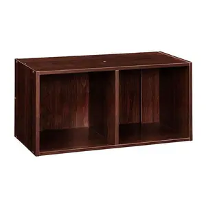 Closetmaid Decorative Stackable 2-Cube Cubeicals Organizer Storage, Dark Cherry