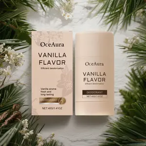 Oceaura Vanilla Body Deodorant Stick, Summer Effective Sweat Odor Removal, Odor Control, Neutralizes Aroma, Full-Body Freshness, Refreshing Scent