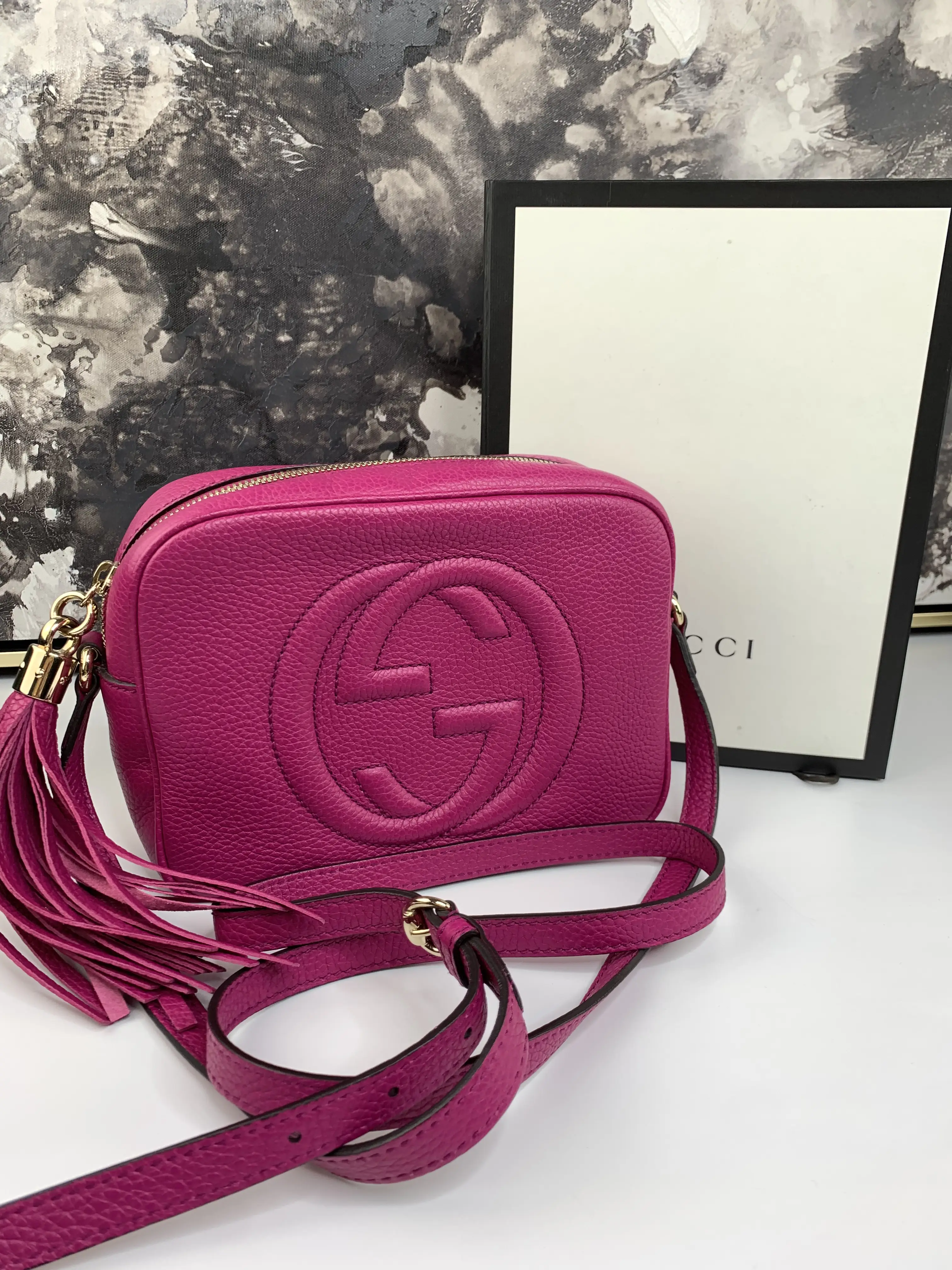 Pre-owned GUCCI leather Crossbody Bags Soho Disco