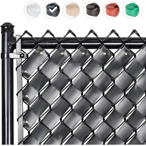 Chain Link Fence  Tape 250 ft (40 SqFt) (Obsidian Black) for Gardening, Outdoor Wall, Balcony, Patio, Yard,  Prevention, Safety Fence Cover for , Other Pet Hedge Slats