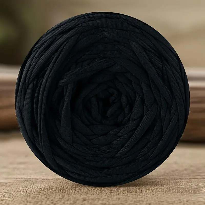 1 Roll Elastic Fabric Yarn, T-Shirt Yarn, Woven Fabric Knitted Yarn, Soft Yarn for Crochet and DIY Woven Bags, Cushions, Yarns for Crochet, Suitable for Storage Baskets, Crochet Decor, Crocheting Supplies, Diy Knitting Supplies