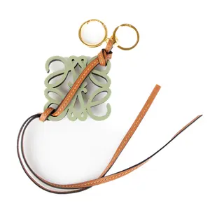 Pre-owned Loewe Leather Bag Accessories Green Bar Charm W25122259