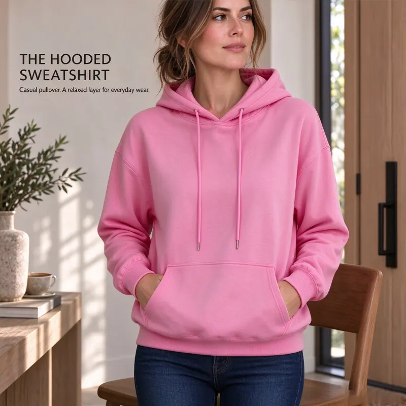 Women's 3-Piece Solid-Color Fleece Hooded Sweatshirt Set, Basic Top, Loose Drop-Shoulder Fit, Plus Sizes, Comfortable Drawstring Pullover with Kangaroo Pockets, Simple Design, Multi-Color, Ideal for Autumn-Winter Back-to-School