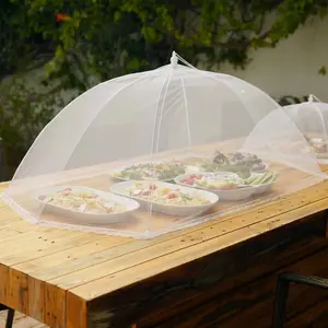 Food Tents for Outdoor Serving - 1-Pack Extra Large 39 in x 24 in, White - Mesh Cover & Foldable Nets for Outdoor Entertaining & Party Supplies, Picnic & Backyard Essentials