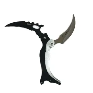 SHARPERS Dual-Blade Pocket Knife | 440 Stainless Steel | Modern Tactical Look Multifunctional Equipment Survival Gear