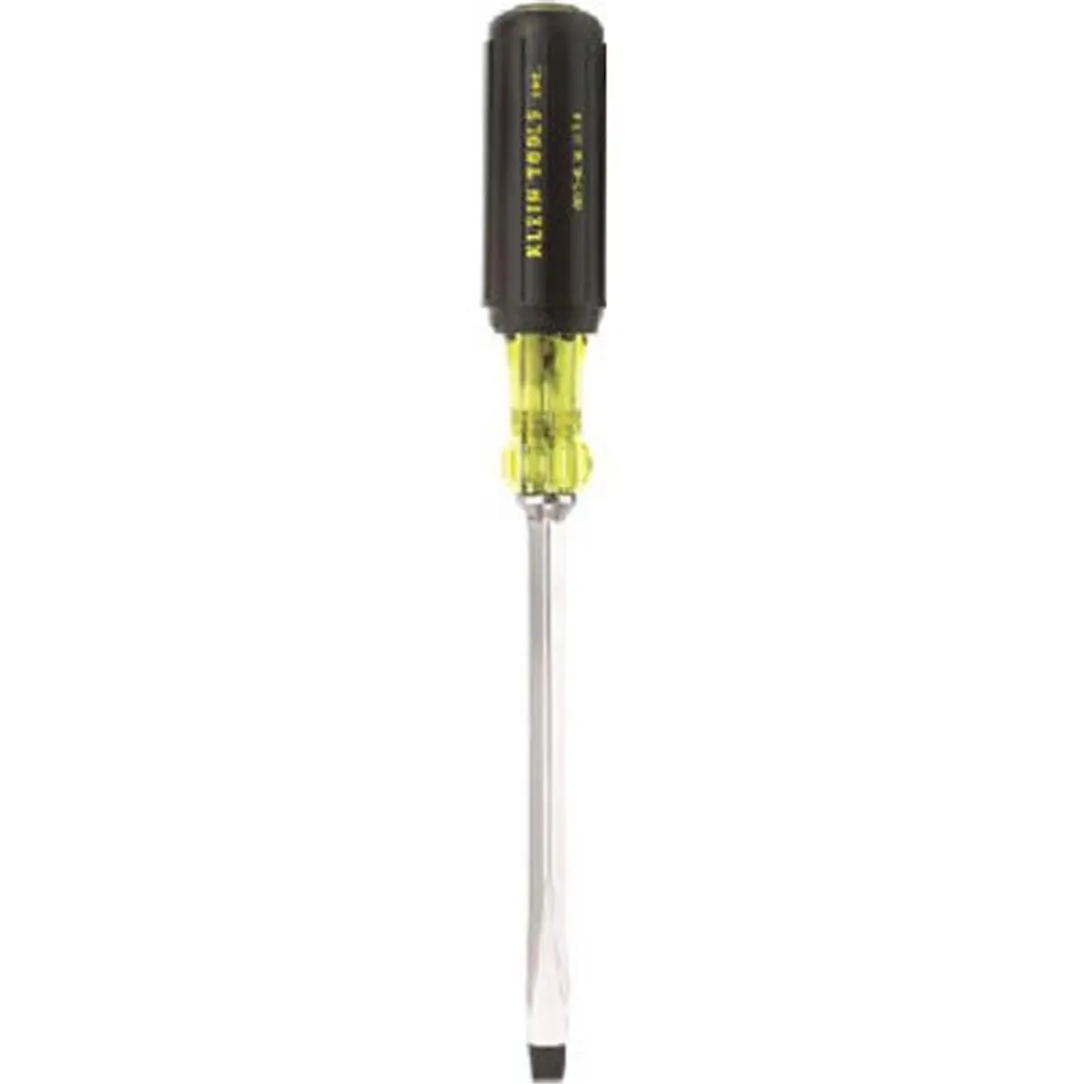 Klein Tools Heavy-Duty Screwdriver - 0.25 in Keystone Tip, 4 in Square Shank Hardware Hand Tool