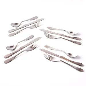 Knork Lite Stainless Steel, 12 Piece Set (custom service for 4), Matte brushed finish Cutlery Tableware