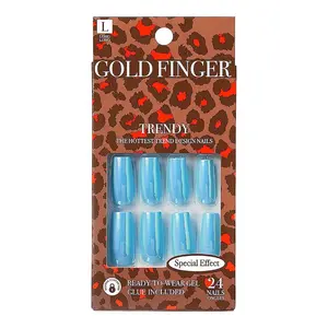 Gold Finger Special Effect Nails