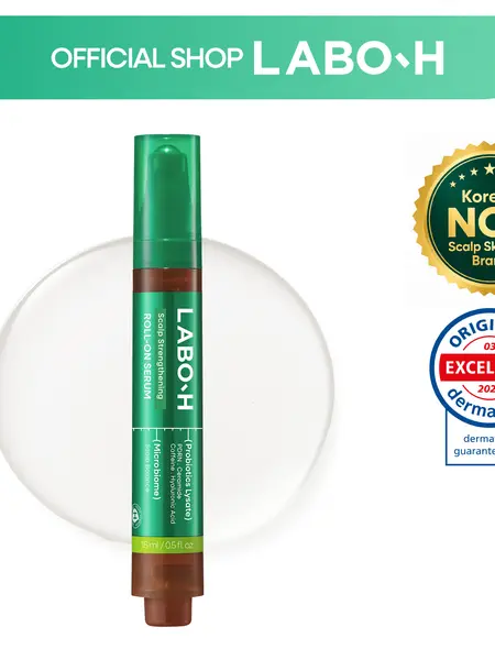 LABO-H Scalp Strengthening Roll-on Serum | PDRN for Hair Growth | Anti-Loss Treatment | Vegan | Korean Haircare