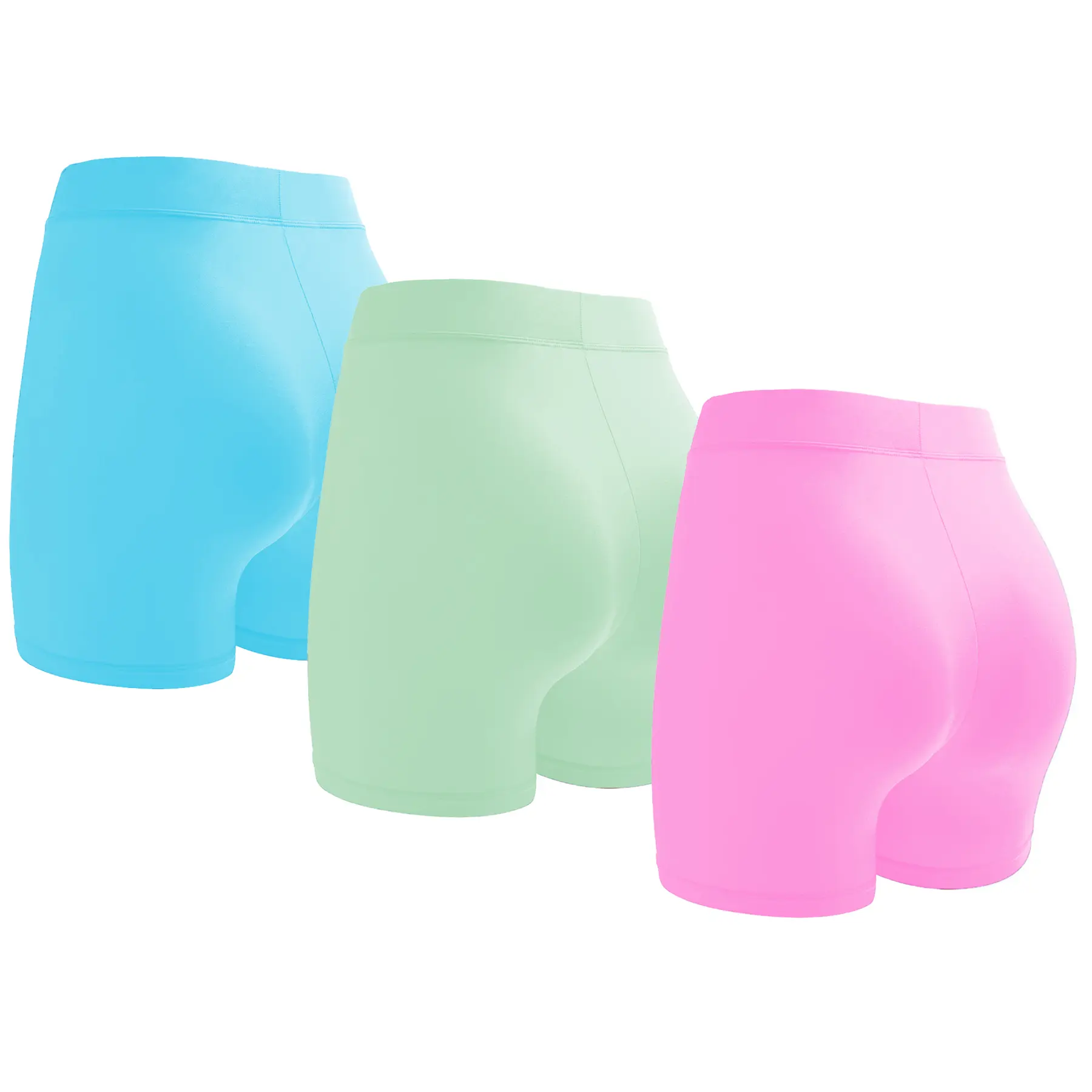 Light blue+Hot pink+Light green