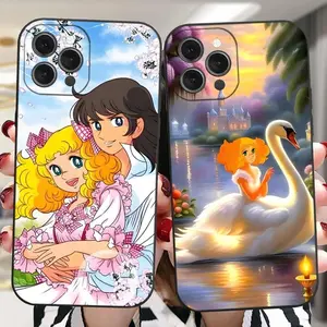 Candy Candy Anime Phone Case For iPhone 17 Pro Max Air,16,15,14,13,12,11 Plus,Pro,Max,XR,XS,X,7,8 Plus,SE,Mini Silicone Soft Protector Smartphone