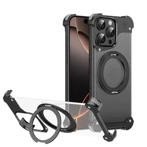 Clear Phone Case with Camera Lens Protector & Holder, Shockproof Phone Protective Cover, Phone Accessories Compatible with iPhone 16 Pro Max 15 14 13