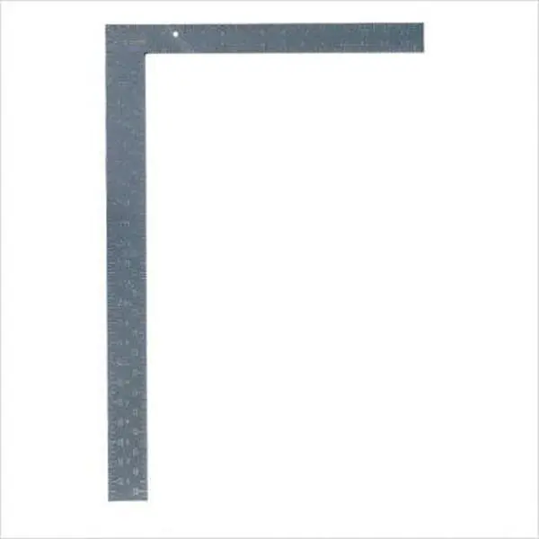 L.S. Starrett 681-36129 FS-24 Professional Steel Framing Square Measuring Tool, 24in x 16in Steel Frame, Stamped Face, Graduated Scale Hardware Tool for Office School Supplies, Measuring Tools