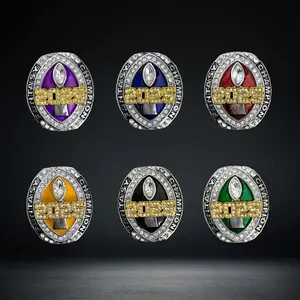 2025 Fantasy Football Honor Ring fashion  metal  large ring jewelry gift box