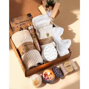 Mother's Day Gift Package 11Pcs Natural Spa Gift Basket, Premium Pampering Self Care Set, Ideal Mothers Day Birthday Thank You Gifts for Mom Wife Women