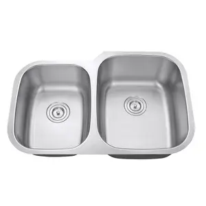 DAX Stainless Steel Undermount Double Bowl Kitchen Sink DAX-3120R