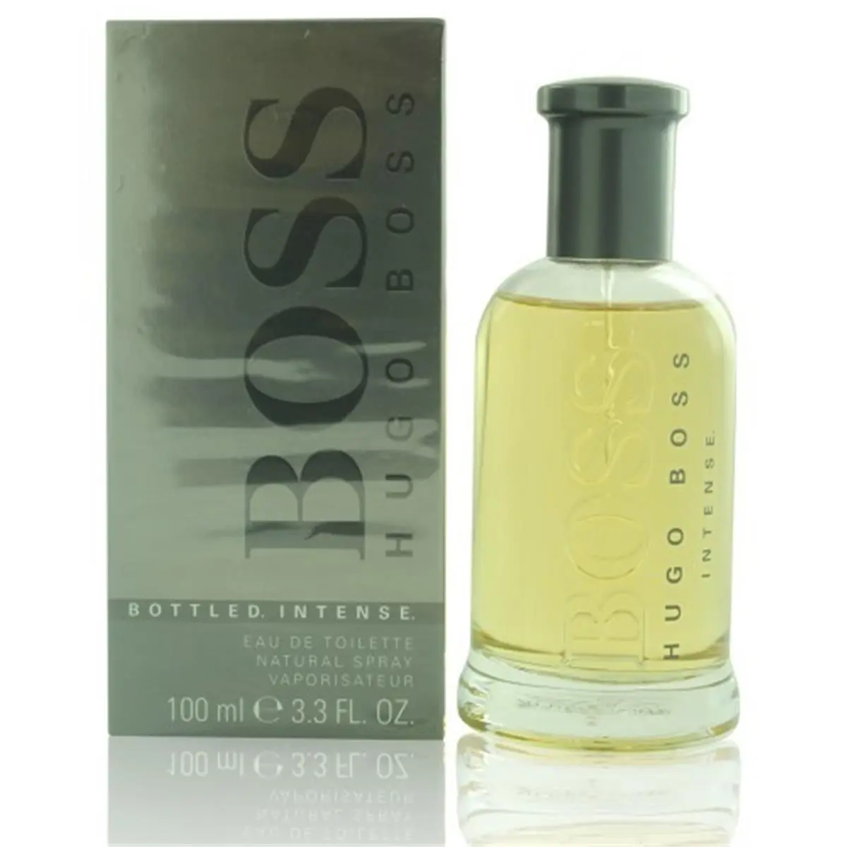 HUGO BOSS Men's Boss Intense Eau De Toilette Spray - 3.3 fl oz Men's Fragrance with Fresh, Intense Aroma, Men's Fragrances