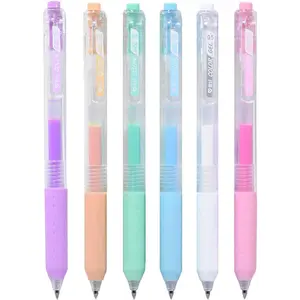 0.5mm Fine Point Milky Gel Pens, Retractable Color Gel Pens Colorful Gel Ink, Smooth &  for Journaling, Drawing, Sketching, Adult Coloring Books & Note Taking - 6 Pack