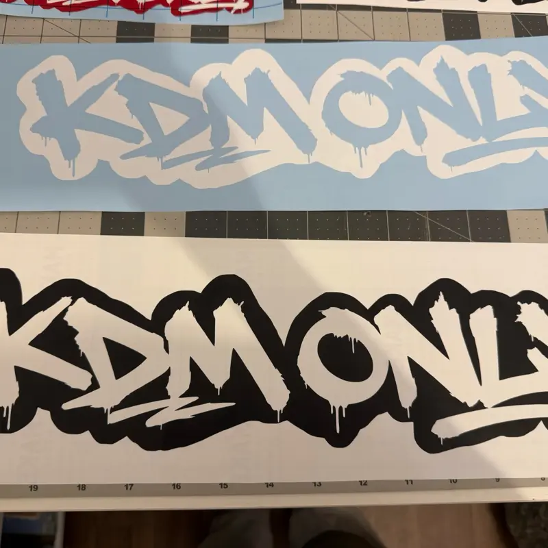 KDM ONLY Car Decal, Durable Vinyl Sticker for Vehicle Exteriors