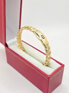 10KT PLAIN CERTIFIED MONACO BANGLE 10KT Size 9.5MM Weight 13.1GR