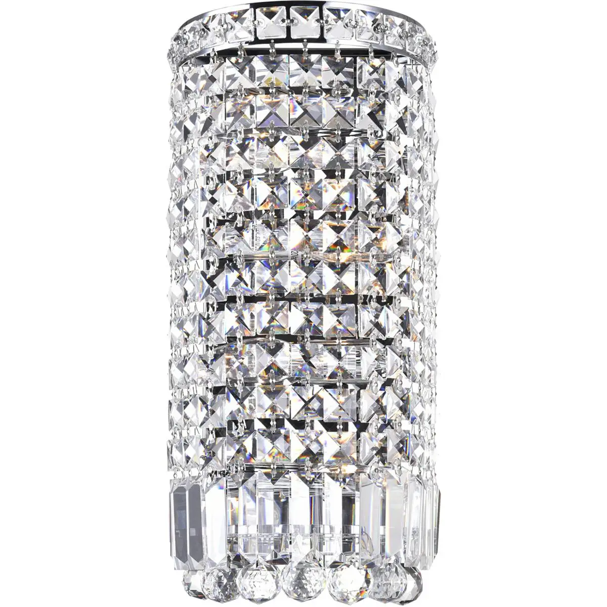 CWI Lighting Colosseum 4 Light 6 inch Chrome Bathroom Sconce Wall Light 8005W6C-R