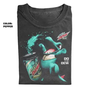 The Totodile x Mountain Dew Baja Blast Shirt, Do The Dew Pocket Monster Shirt, Gift for Men, Gift for Women, Unisex Streetwear Shirt, Menswear, Womenswear