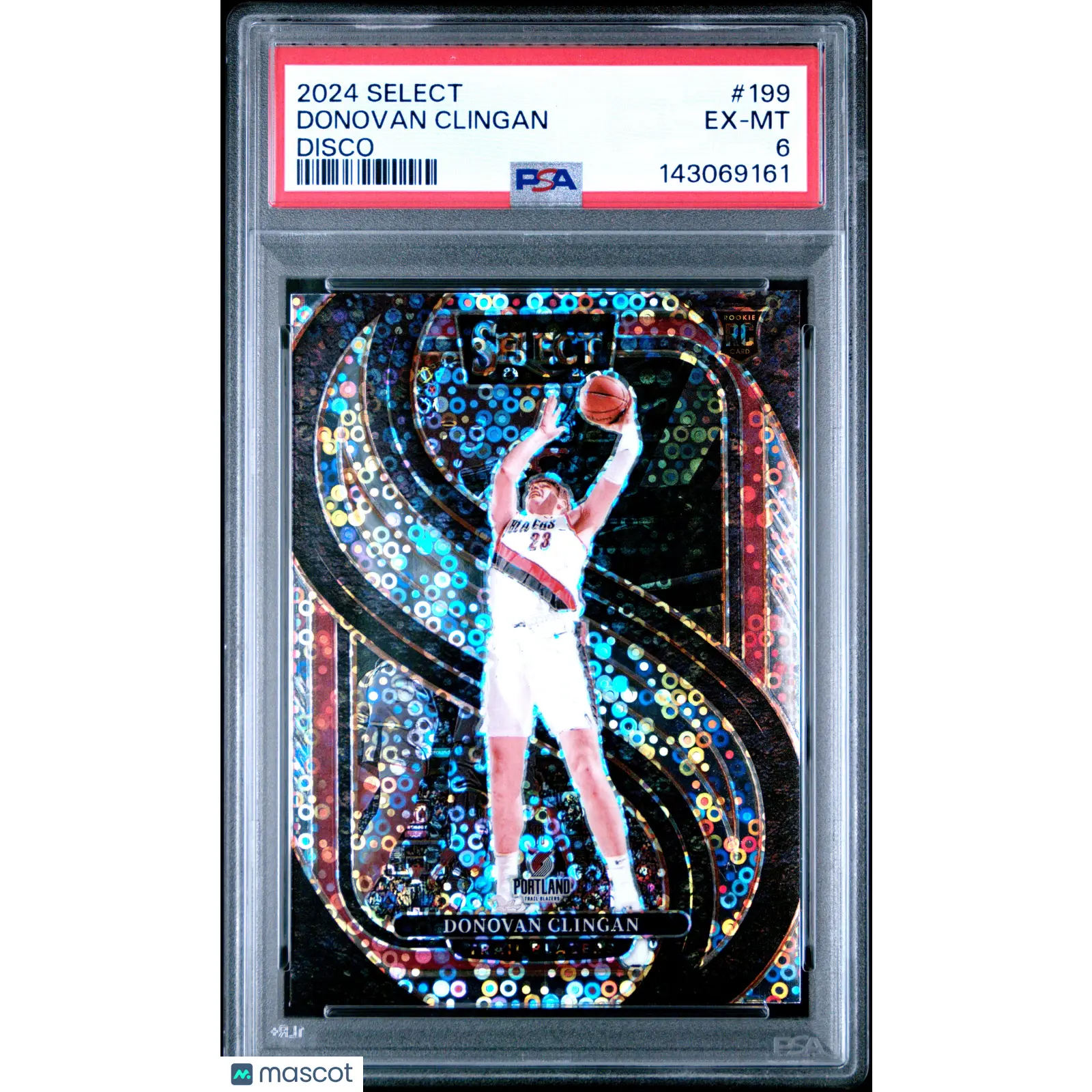 2024 Panini Select Donovan Clingan #199 Disco PSA 6 RC