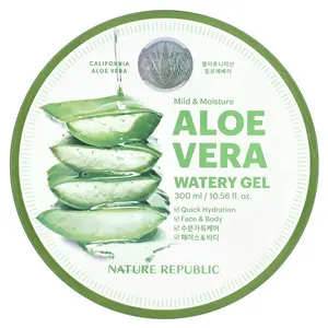 Nature Republic Mild & Moisture, Aloe Vera Watery Gel, 10.56 fl oz (300 ml)