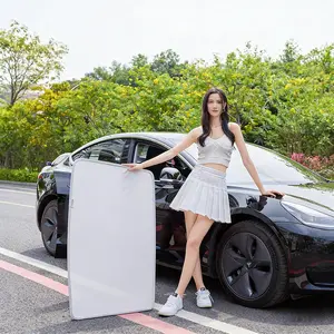 2017-2026 Tesla Model 3/Y Glass Roof Sunshade | Clip-On Zero Sag, Max Heat Block, UV Protection Panoramic Sunroof Cover