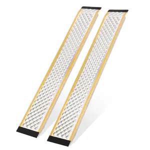 2 Pack Heavy Duty Aluminum Loading Ramps, 5FT Anti-Slip Shed Ramps, 880Lb Capacity for for Truck Bed, Garage, ATV, Lawn Mower, Snow Blower, Barn Entry