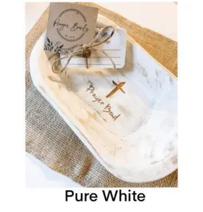 Bowls by Kim Home Decor Religious Prayer Bowl Dough Bowl Wooden Angel Christianity Bedroom Sympathy Gift Faith Gift Bible Prayer Wood Bowl White Angel Wooden