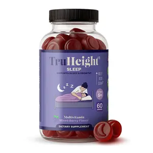 TruHeight Sleep Gummy - Kids & Teen Natural Sleep Aid for Tall & Growing Bodies - Pediatric Recommended Growth - Melatonin Gummy, Ashwagandha, L-Theanine, Lemon Balm - Mixed Berry, Taller Ages 4+