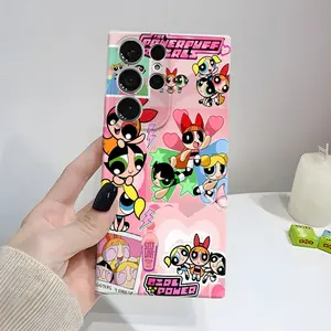 The Powerpuff Girls Theme Collage Phone Case Compatible with Samsung S26 25 24 23 22 21 20 Edge Ultra Plus Fe Cover Gift