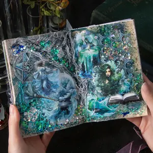 Magic World Themed Pattern Sticker, 240pcs/set Colorful Witch & Star & Book Pattern Sticker, Waterproof Self Adhesive Decor Paper for Gift Greeting Card Water Bottle Laptop Phone