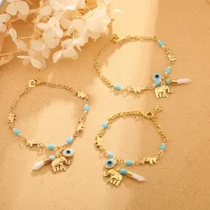Trendytry Evil Eye Bracelet for Kids and Adults Hypoallergenic, Adjustable Length, Perfect Gift