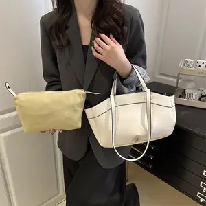 High end, large capacity tote bag for women 2026 new solid color, versatile shoulder bag, fashionable texture, mother and child handbag single-shoulder mexican crossbody