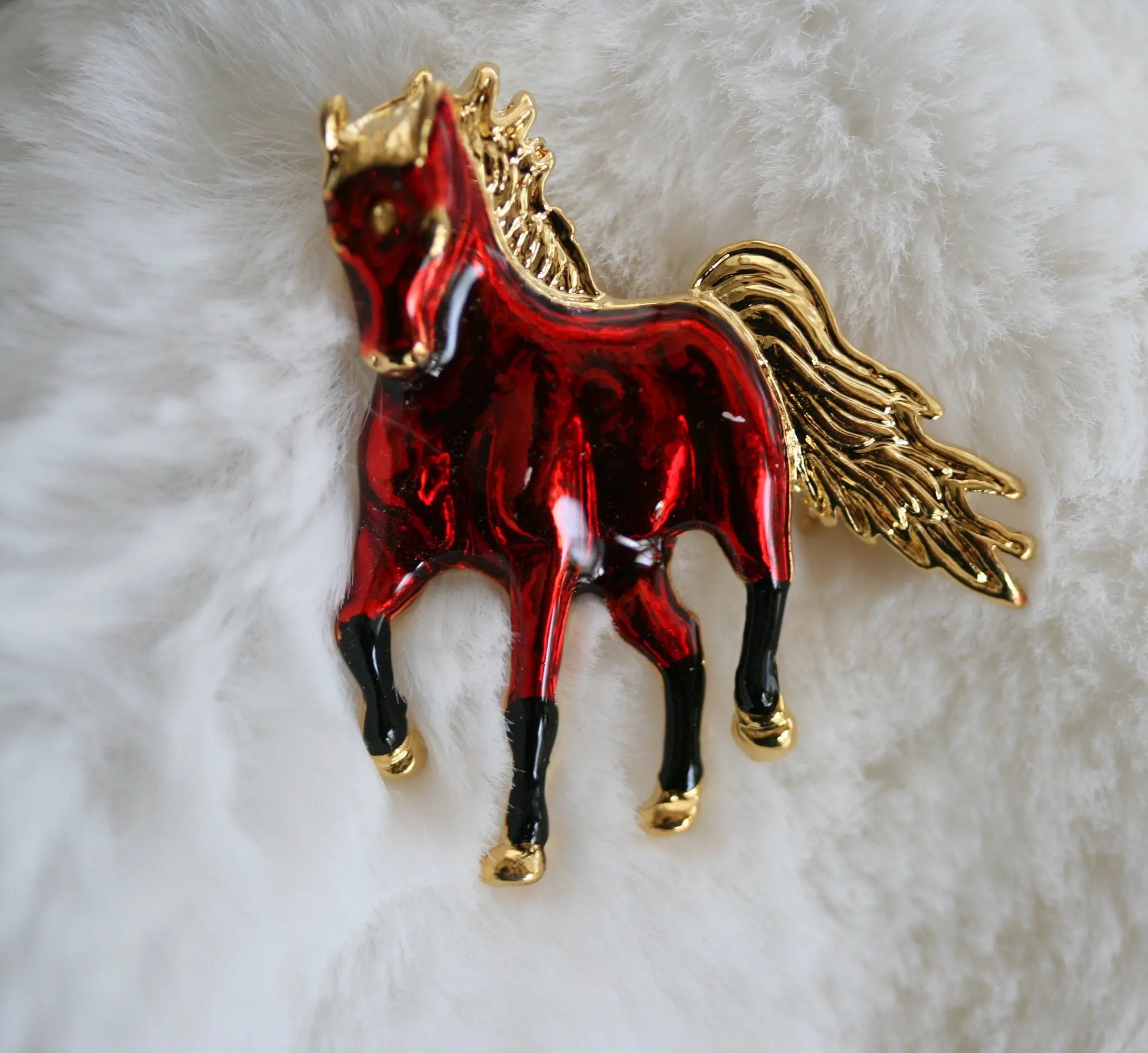 Enamel Horse Lapel Pin Brooch Wild Horse Pin Equestrian Theme Lapel Pin Men Accessories