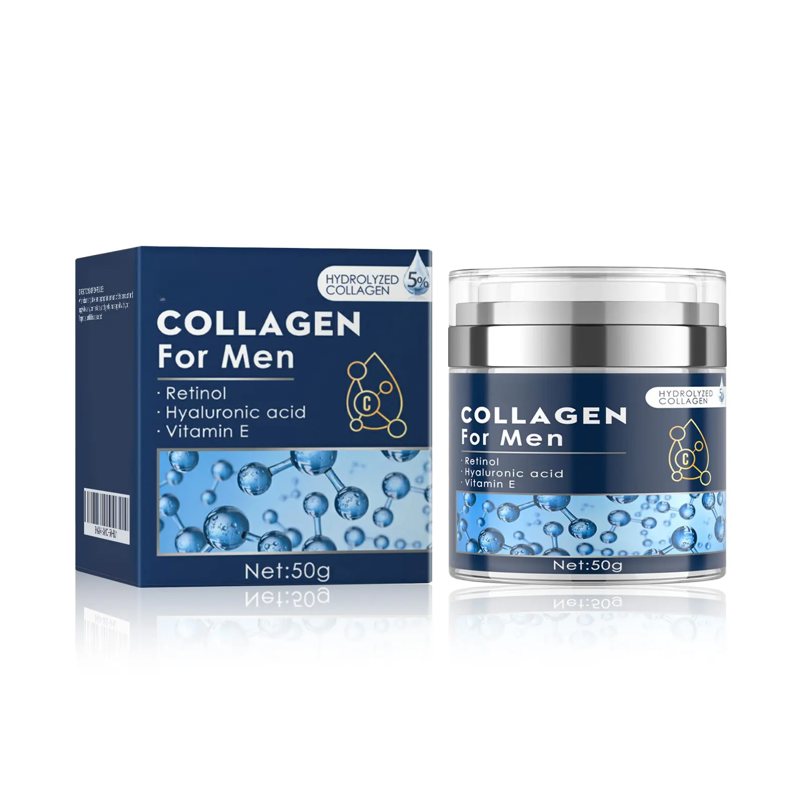 Men's Facial Cream, Reduces Fine Lines Tightens Skin, Facial Care Hydration Lifting, Advanced Flawless Skin Barrier Fusion