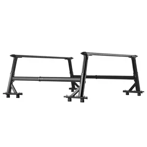 Truck Ladder Rack Non-Drilling Bed Rack 800 lbs Capacity for Large Cargo
