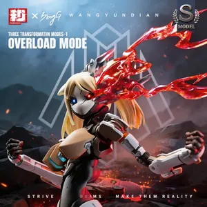 Star Flower Lily Mecha Girl Figure, 1/12 Scale Elegant Galaxy Warrior, High Mobility Aesthetic Collection Model, Mythical Floral Armor Desk Decor