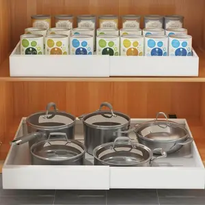 Expandable Kitchen Drawer Organizer, Adjustable Width, Easy Storage Solution, Sticky Slide Cabinet Drawer Insert, 1 Piece, Kitchen Organization