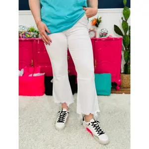 Pearl Crop Flare Jeans