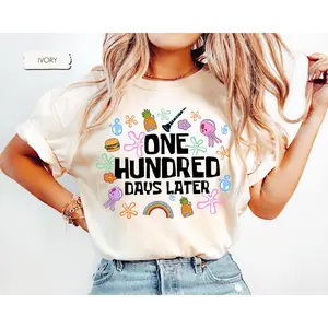 100 Days Later Shirt, Teacher 100 Days Of School Shirt, Funny Teacher Shirt,  Funny 100th Day Shirt for Teacher, Kindergarten Teacher Shirt