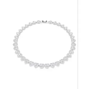 S925 Sterling Silver Heart Shaped Chain Necklace, Exquisite Trendy Pendant, Fashion Jewelry for Party, Daily Clothing Decor, Trendy All-match & Exquisite Jewelry for Birthday Gift